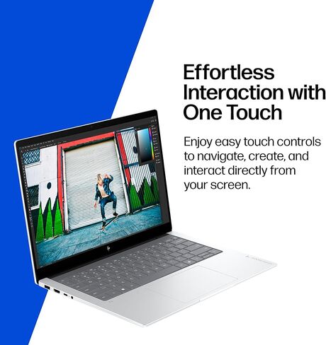 HP OmniBook X 14 inch Next Gen AI PC, 3K Touchscreen, Intel Core Ultra 7 356H, 24 GB RAM, 1 TB SSD, Intel Graphics, Windows 11 Home, Glacier Silver, 14-ka0099nr (2026) in Kuwait