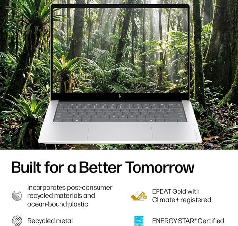 HP OmniBook X 14 inch Next Gen AI PC, 3K Touchscreen, Intel Core Ultra 7 356H, 24 GB RAM, 1 TB SSD, Intel Graphics, Windows 11 Home, Glacier Silver, 14-ka0099nr (2026) in Kuwait