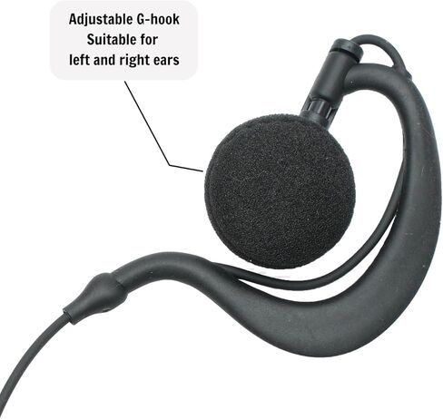 10 Pack APX6000 Headset Earpiece with Mic Compatible with Motorola MTP850 MOTOTRBO XPR7550 XPR6550 XPR7580 APX4000 Radios G Shape Earhook in Kuwait