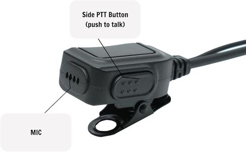 10 Pack APX6000 Headset Earpiece with Mic Compatible with Motorola MTP850 MOTOTRBO XPR7550 XPR6550 XPR7580 APX4000 Radios G Shape Earhook in Kuwait