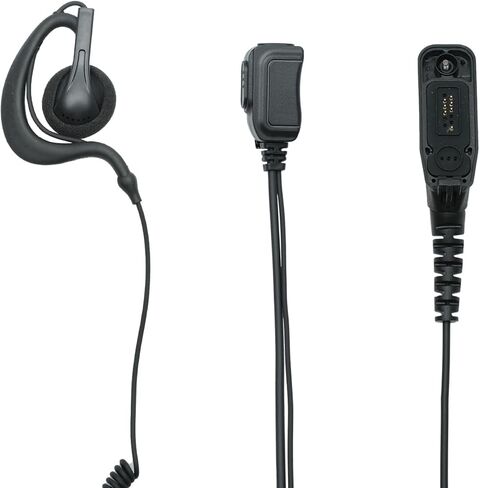 10 Pack APX6000 Headset Earpiece with Mic Compatible with Motorola MTP850 MOTOTRBO XPR7550 XPR6550 XPR7580 APX4000 Radios G Shape Earhook in Kuwait