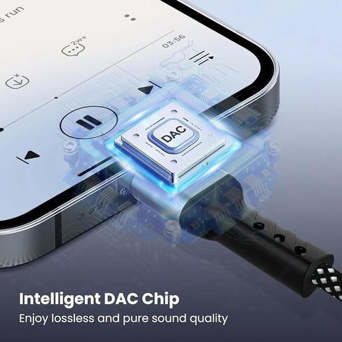 USB C to 3.5mm Audio Aux Jack Cable (3.3ft), Type C to 3.5mm Headphone Car Stereo Cord Compatible for iPhone 17 16 15 Pro/Max Air/Samsung Galaxy S25 S24 S23 S22 S21 Note 20/Pixel 9 8/iPad Pro in Kuwait