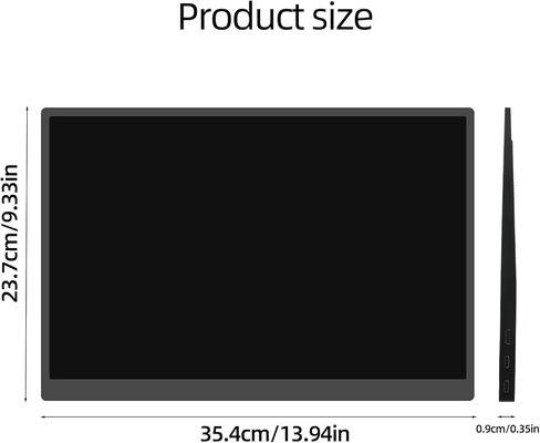 Portable Monitor 16inch 2K QHD USB-C HDMI Computer Display IPS HDR Dual Speakers for Laptop PC Mac Phone PS4/5 Xbox Switch in Kuwait