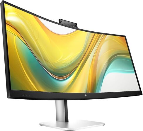 شاشة مؤتمرات HP Series 5 Pro مقاس 34 بوصة WQHD USB-C، وكاميرا ويب منبثقة بدقة 5 ميجابكسل، ومكبرات صوت 4 × 3 وات، وإمالة، ودوران، وحامل لضبط الارتفاع، ومنفذ عرض، وموزع HDMI وDKZ USB، أسود/فضي in Saudi Arabia