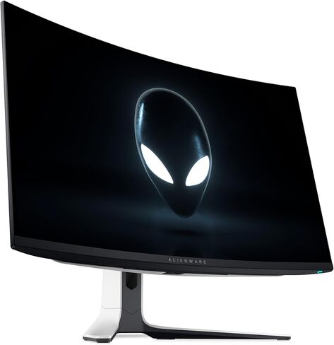 شاشة كمبيوتر Alienware Aw3225Qf مقاس 81.3 سم (32 بوصة) 3840 × 2160، W129021912 (81.3 سم (32) 3840 × 2160 بكسل 4K Ultra Hd Qd-OLED أسود، أبيض) in Kuwait