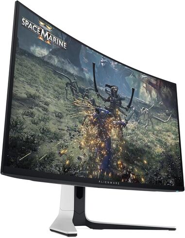 شاشة كمبيوتر Alienware Aw3225Qf مقاس 81.3 سم (32 بوصة) 3840 × 2160، W129021912 (81.3 سم (32) 3840 × 2160 بكسل 4K Ultra Hd Qd-OLED أسود، أبيض) in Kuwait