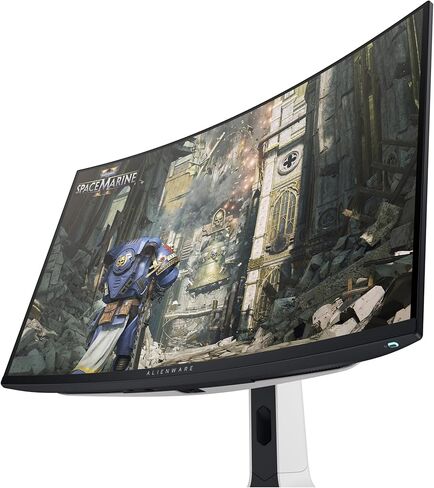 شاشة كمبيوتر Alienware Aw3225Qf مقاس 81.3 سم (32 بوصة) 3840 × 2160، W129021912 (81.3 سم (32) 3840 × 2160 بكسل 4K Ultra Hd Qd-OLED أسود، أبيض) in Kuwait