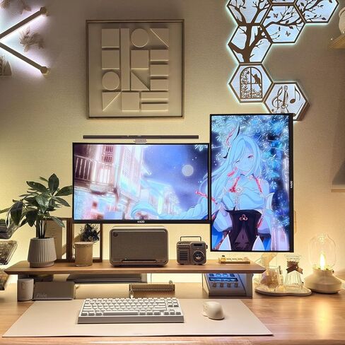 إعداد شاشة Kado المزدوجة - 2 حزمة شاشة كمبيوتر 32 بوصة 4K UHD 3840x2160 60 هرتز VESA Mount HDMI DisplayPort Office Gaming مكبرات صوت مدمجة هجينة (سلسلة U32X مزدوجة) in Kuwait