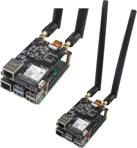 ZDE ZP596 PCIe to M.2 E Key WiFi7 6 6E 5 PCIe to 2.5G Ethernet Network Port HAT Adapter Expansion Board 2.5GB 2.5GBE for Raspberry Pi 5 Support Google TPU WiFi 7 BE200 WIFI6E AX210 MT7922 WIFI6 AX200 in Kuwait