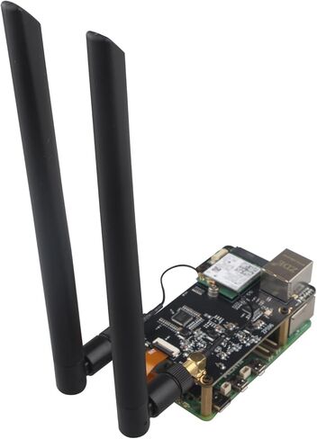 ZDE ZP596 PCIe to M.2 E Key WiFi7 6 6E 5 PCIe to 2.5G Ethernet Network Port HAT Adapter Expansion Board 2.5GB 2.5GBE for Raspberry Pi 5 Support Google TPU WiFi 7 BE200 WIFI6E AX210 MT7922 WIFI6 AX200 in Kuwait