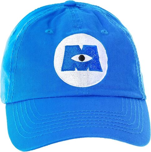 Disney Monsters Inc. Embroidered Logo Hat Adjustable Strap Baseball Cap Blue in Saudi Arabia