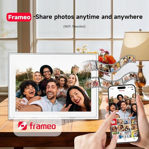 إطار صور رقمي FRAMEO WiFi 32GB 10.1 بوصة 800 * 1280 IPS شاشة تعمل باللمس إطار صورة رقمي سهل الإعداد ومشاركة الصور أو الفيديو عبر تطبيق Frameo in Kuwait