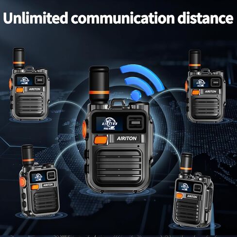 Walkie Talkies Fast Radio Unlimited Range Nationwide Long Distance 8000 Miles Handheld 4G LTE POC Two Way Radio Push to Talk Over Cellular Radio Long Range Walkie talkies (2 with SIM Card) in Kuwait