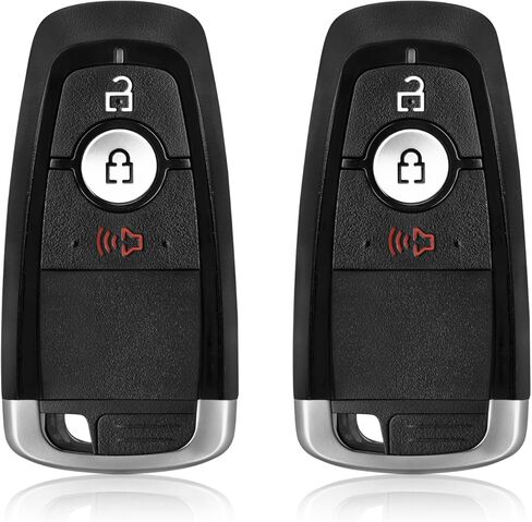 Car Key Fob Remote Keyless Entry Control M3N-A2C93142300 315MHz 3 Button Replacement for 2017-2022 Ford Bronco Ecosport Edge F-250 Fusion Maverick - 2 Pack in Kuwait