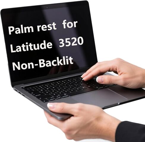 DJP76، 0DJP76 مسند راحة اليد العلوي البديل مع لوحة مفاتيح غير خلفية لجهاز Dell Latitude 15 3520، سلسلة E3520، غطاء علوي أسود in Saudi Arabia