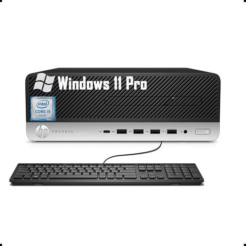HP ProDesk 600 G3 SFF Business Desktop PC, Core i5-7500(3.40GHz-3.80GHz), 8GB RAM, 256GB SSD, WiFi, BT, Mouse & Keyboard, Windows 11 Pro (Renewed) in Kuwait