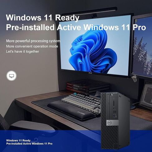 أجهزة الكمبيوتر المكتبية Dell OptiPlex 5060 SFF Bussines، Intel 6-Core i5-8500 3.0 جيجا هرتز Turbo 4.10 جيجا هرتز، ذاكرة الوصول العشوائي DDR4 8 جيجا، 256 جيجا SSD، لوحة مفاتيح وماوس، واي فاي، دعم 4K، ويندوز 11 برو، أسود (متجدد) in Kuwait