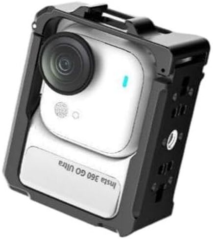 حافظة معدنية لجهاز Insta360 Go Ultra، قفص من سبائك الألومنيوم، حذاء بارد مزدوج 180 درجة مغناطيسي سريع الفك، حشوة إسفنجية بإبزيم مفتوح in Kuwait