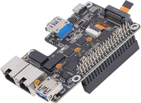 محول PCIe USB 3.2 Gen1 2.5G ETH M. NVMe توسيع مزدوج فعال لـ RasPi 5 إعداد سهل لجميع مستويات المهارة 1 × محول PCIe إلى USB 3. Gen1 M. NVMe مناسب لمختلف التطبيقات in Kuwait