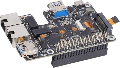 محول PCIe USB 3.2 Gen1 2.5G ETH M. NVMe توسيع مزدوج فعال لـ RasPi 5 إعداد سهل لجميع مستويات المهارة 1 × محول PCIe إلى USB 3. Gen1 M. NVMe مناسب لمختلف التطبيقات in Kuwait