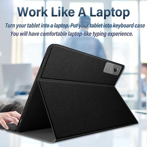 حافظة لوحة مفاتيح بإضاءة خلفية لجهاز 2025 Lenovo Idea Tab Plus 12.1 بوصة/Tab K12، لوحة مفاتيح لاسلكية قابلة للفصل بإضاءة خلفية 7 ألوان مع حافظة فوليو من جلد البولي يوريثان لجهاز Lenovo Idea Tab Plus 2025 in Kuwait