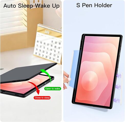 حافظة لوحة مفاتيح JUQITECH لجهاز Samsung Galaxy Tab S11 11 بوصة 2025، حافظة حماية ناعمة بمسند مغناطيسي قابل للفصل لاسلكي 7 ألوان غطاء لوحة مفاتيح بإضاءة خلفية مع فتحة قلم S لـ SM-X730 SM-X736B in Kuwait