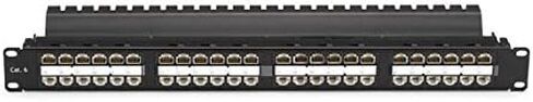 Black Box Cat6 Patch Panel, Feed-Through, 1U, Unshielded, 48-Port - JPM820A-HD in Kuwait