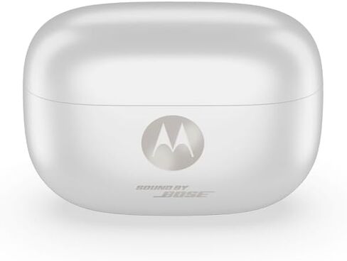 Motorola Moto Buds 2 Plus with Sound by Bose, Dynamic ANC, Advanced 6-mic System, Bluetooth 6.0, (Pantone Bright White) in Kuwait