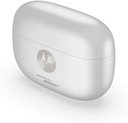 Motorola Moto Buds 2 Plus with Sound by Bose, Dynamic ANC, Advanced 6-mic System, Bluetooth 6.0, (Pantone Bright White) in Kuwait