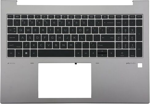 لوحة مفاتيح بإضاءة خلفية من BestParts Palmrest متوافقة مع HP ZBook Firefly 16 G9 G10، N08122-001، تخطيط أمريكي in Kuwait