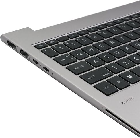 لوحة مفاتيح بإضاءة خلفية من BestParts Palmrest متوافقة مع HP ZBook Firefly 16 G9 G10، N08122-001، تخطيط أمريكي in Kuwait
