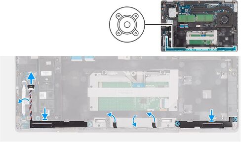 Deal4GO Internal Speaker W3929 0X60D 0W3929 Replacement for Dell Latitude 5430 5431 5420 5421 Precision 3470 in Kuwait