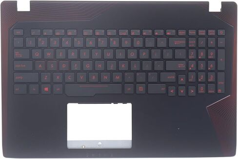 New Replacement Palmrest for Asus GL553V GL553VW GL553VE GL553VD Upper Case with 4PIN Backlit Keyboard US 90NB0DC7-R30010 in Kuwait