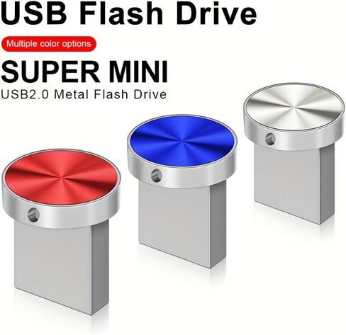 محرك فلاش USB سعة 128 جيجابايت مع محول من النوع C، محرك قلم USB 2.0 عالي السرعة، شريحة ذاكرة تخزين صغيرة للهاتف/الوسادة/الكمبيوتر الشخصي/الكمبيوتر المحمول - (Blue128GB) in Kuwait