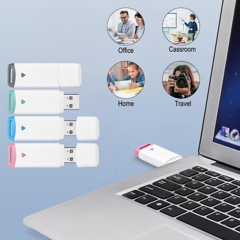 محرك أقراص فلاش USB 2.0/3.0 مقلمة سعة 8 جيجابايت محرك أقراص إبهام قابل للسحب - 3 عبوات - محرك أقراص فلاش USB ذو سعة صغيرة لون عشوائي in Kuwait