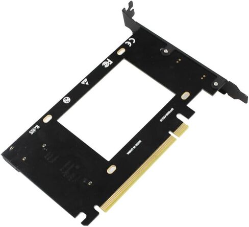 محول U.2 إلى PCIe SFF-8639 NVMe/SATA SSD لوحة محول لفتحة PCIe x16، الجيل الثالث عالي السرعة، لا حاجة إلى برنامج تشغيل in Kuwait