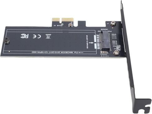 بطاقة محول Zunate 12+16 Pin SSD إلى M.2 KEYM PCIE 1X، متوافقة مع الكمبيوتر المحمول Pro 2013-2017 لأجهزة 10 11 وأنظمة التوصيل والتشغيل in Kuwait