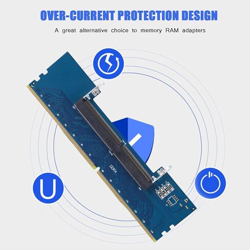 VBESTLIFE DDR4 RAM Connector Adapter Lightweight OverCurrent Protection Design Portable Memory Cards Converter Adaptor for Professional Laptop to Desktop DIMM RAM Conversion in Kuwait