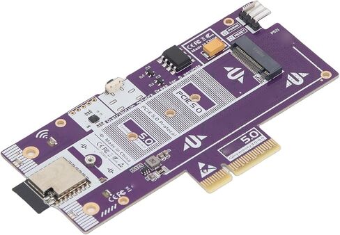 بطاقة محول Zunate PCIe 5.0 X4 إلى M.2 NVMe، توسيع SSD عالي السرعة 128 جيجابت في الثانية للتحكم في الطاقة عن بعد، ووظائف الاستيقاظ، ونقل البيانات لأجهزة الكمبيوتر والخوادم in Kuwait
