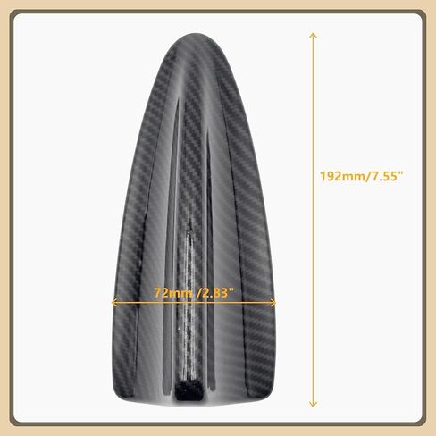 1 قطعة غطاء هوائي زعانف القرش من ألياف الكربون متوافق مع BMW E90 E91 E92 3 SEIRES M3 E82 US ، ملحقات هوائي السيارة البديلة المتينة in Kuwait