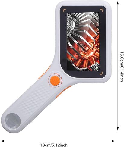 Dpofirs Handheld USB Digital Microscope, 500X Portable Digital Magnifying Glass with 3 Inch Screen, with Autofocus 8 LED Lights, for Wins for OS X in Kuwait