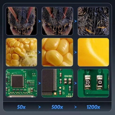كاميرا مجهرية USB تكبير 1200X 1080P لحام لوحة دوائر العملة المعدنية in Kuwait