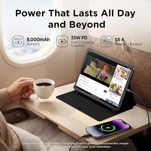 TCL NXTPAPER 11 Plus Android Tablet, 11.5" 120Hz 2.2K Drawing Pad & Digital Notebook, 4096-Level Stylus & Flip Case Included, NXTPAPER 4.0 Display, 8+8GB RAM, 256GB Storage (Renewed) in Kuwait