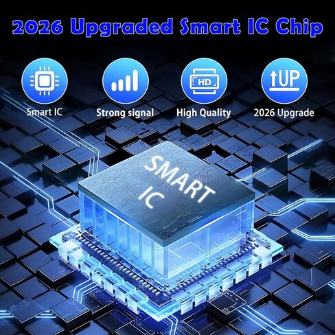 هوائي تلفزيون للقنوات المحلية، هوائيات 2026 HD للقنوات المحلية مع قاعدة مغناطيسية قوية، استقبال 360 درجة وطويل المدى لـ 4K 1080P، إعداد سهل للتلفزيونات بدون كابل in Kuwait