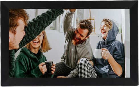 إطار صور رقمي SUNGOOYUE مقاس 15.6 بوصة، إطار صور إلكتروني ذكي واي فاي مع شاشة لمس FHD 1920x1080 وذاكرة 32 جيجابايت عرض شرائح يدور تلقائيًا، لعرض سطح المكتب المثبت على الحائط (قابس الولايات المتحدة) in Kuwait