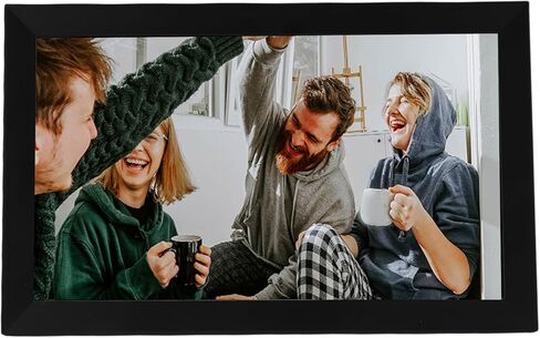 إطار صور رقمي SUNGOOYUE مقاس 15.6 بوصة، إطار صور إلكتروني ذكي واي فاي مع شاشة لمس FHD 1920x1080 وذاكرة 32 جيجابايت عرض شرائح يدور تلقائيًا، لعرض سطح المكتب المثبت على الحائط (قابس الولايات المتحدة) in Kuwait