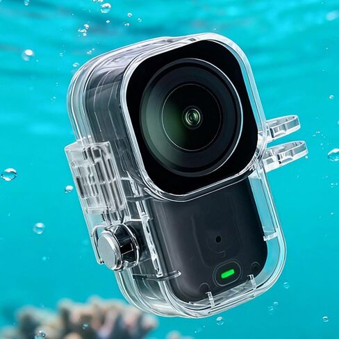 Dpofirs Dive Case for Camera, 45m Depth Scratchproof PC Shell with 98% Light Transmittance PMMA Lens, for Underwater Photography Diving Snorkeling in Kuwait