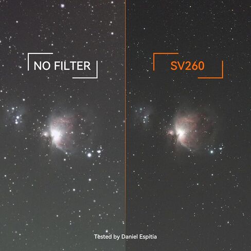 SVBONY SV535 APO Astro Camera Lens Bundle with SV260 Multi-bandpass Star Field Filter, F2.8 Telephoto Lens, 105mm Focal Length, Full Frame Compatible, for Wide-Field Deep Sky & EAA Astrophotography in Kuwait
