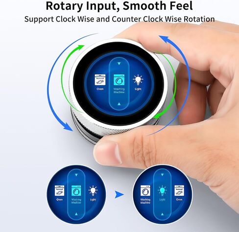 ESP32 Round Rotary Display 240x240-1.28 Inch HMI IPS Display ESP32-S3 Development Board,2.4G WiFi and BLE Capacitive Touch Screen Compatible with Ar duino IDE and The LVGL Library, Silver in Saudi Arabia
