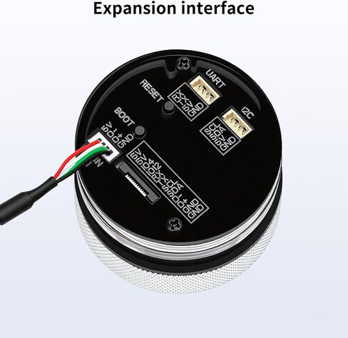 ESP32 Round Rotary Display 240x240-1.28 Inch HMI IPS Display ESP32-S3 Development Board,2.4G WiFi and BLE Capacitive Touch Screen Compatible with Ar duino IDE and The LVGL Library, Silver in Saudi Arabia